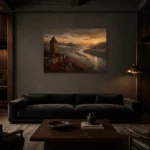Premium Wall Art Yatay Html Edition – CP-DE-RL-H-002 shown in a warm modern interior