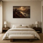 Premium Wall Art Yatay Html Edition – CP-DE-RL-H-003 showcased in an elegant minimalist interior