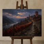 Premium Wall Art Yatay Html Edition – CP-DE-RL-H-004 displayed on a studio easel