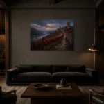 Premium Wall Art Yatay Html Edition – CP-DE-RL-H-004 shown in a warm modern interior