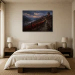 Premium Wall Art Yatay Html Edition – CP-DE-RL-H-004 showcased in an elegant minimalist interior