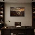 Premium Wall Art Yatay Html Edition – CP-DE-RL-H-005 displayed in a contemporary gallery-inspired room