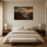Premium Wall Art Yatay Html Edition – CP-DE-RL-H-005 showcased in an elegant minimalist interior