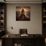 Premium Wall Art Kare Html Edition – CP-DE-RL-S-002 displayed in a contemporary gallery-inspired room