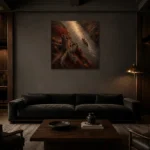 Premium Wall Art Kare Html Edition – CP-DE-RL-S-003 shown in a warm modern interior