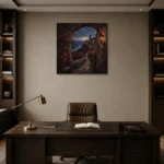 Premium Wall Art Kare Html Edition – CP-DE-RL-S-004 displayed in a contemporary gallery-inspired room