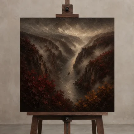 Premium Wall Art Kare Html Edition – CP-DE-RL-S-005 displayed on a studio easel
