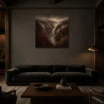 Premium Wall Art Kare Html Edition – CP-DE-RL-S-005 shown in a warm modern interior