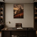 Premium Wall Art Dikey Html Edition – CP-DE-RL-V-001 displayed in a contemporary gallery-inspired room