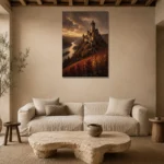 Premium Wall Art Dikey Html Edition – CP-DE-RL-V-001 presented in a sophisticated home setting
