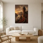 Premium Wall Art Dikey Html Edition – CP-DE-RL-V-002 styled in a refined neutral interior