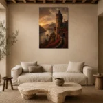 Premium Wall Art Dikey Html Edition – CP-DE-RL-V-002 presented in a sophisticated home setting