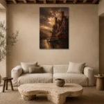 Premium Wall Art Dikey Html Edition – CP-DE-RL-V-003 presented in a sophisticated home setting