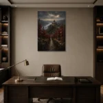 Premium Wall Art Dikey Html Edition – CP-DE-RL-V-004 displayed in a contemporary gallery-inspired room