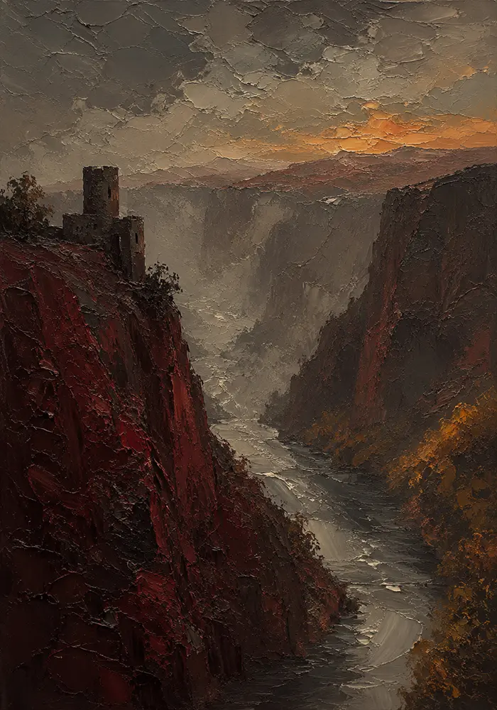 Rhine Reliquary Rhine Valley Wall Art Rhine Wine Art Print