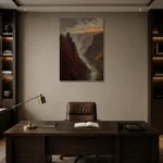 Premium Wall Art Dikey Html Edition – CP-DE-RL-V-005 displayed in a contemporary gallery-inspired room