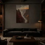 Premium Wall Art Dikey Html Edition – CP-DE-RL-V-005 shown in a warm modern interior