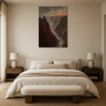 Premium Wall Art Dikey Html Edition – CP-DE-RL-V-005 showcased in an elegant minimalist interior