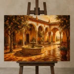 Premium Wall Art Yatay Html Edition – CP-IB-AC-H-001 displayed on a studio easel