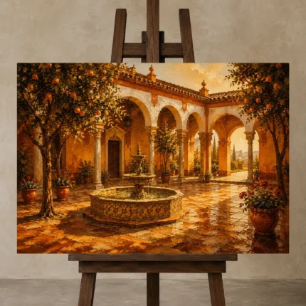 Premium Wall Art Yatay Html Edition – CP-IB-AC-H-001 displayed on a studio easel