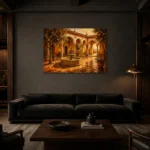 Premium Wall Art Yatay Html Edition – CP-IB-AC-H-001 shown in a warm modern interior