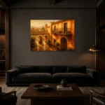 Premium Wall Art Yatay Html Edition – CP-IB-AC-H-002 shown in a warm modern interior