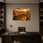 Premium Wall Art Yatay Html Edition – CP-IB-AC-H-003 displayed in a contemporary gallery-inspired room