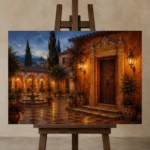 Premium Wall Art Yatay Html Edition – CP-IB-AC-H-004 displayed on a studio easel