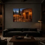 Premium Wall Art Yatay Html Edition – CP-IB-AC-H-004 shown in a warm modern interior