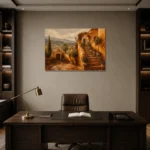 Premium Wall Art Yatay Html Edition – CP-IB-AC-H-005 displayed in a contemporary gallery-inspired room