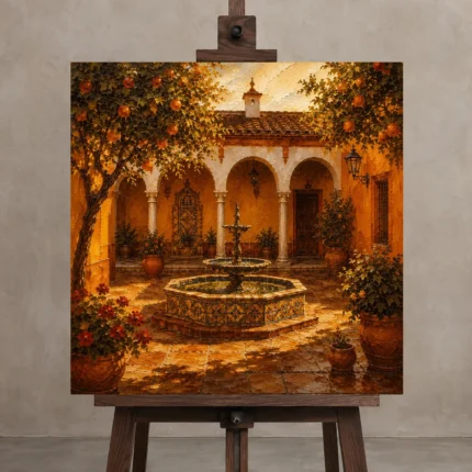 Premium Wall Art Kare Html Edition – CP-IB-AC-S-001 displayed on a studio easel