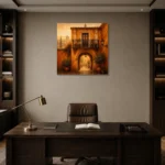 Premium Wall Art Kare Html Edition – CP-IB-AC-S-002 displayed in a contemporary gallery-inspired room