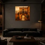 Premium Wall Art Kare Html Edition – CP-IB-AC-S-002 shown in a warm modern interior