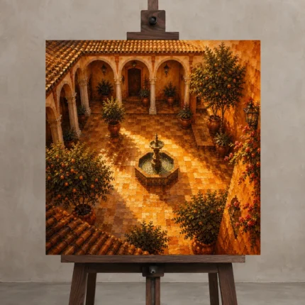 Premium Wall Art Kare Html Edition – CP-IB-AC-S-003 displayed on a studio easel