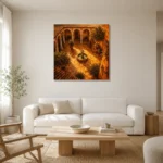 Premium Wall Art Kare Html Edition – CP-IB-AC-S-003 styled in a refined neutral interior
