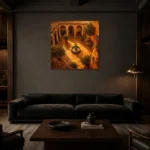 Premium Wall Art Kare Html Edition – CP-IB-AC-S-003 shown in a warm modern interior