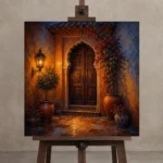 Premium Wall Art Kare Html Edition – CP-IB-AC-S-004 displayed on a studio easel