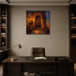Premium Wall Art Kare Html Edition – CP-IB-AC-S-004 displayed in a contemporary gallery-inspired room