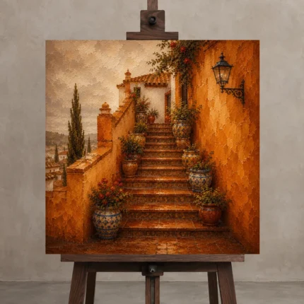 Premium Wall Art Kare Html Edition – CP-IB-AC-S-005 displayed on a studio easel