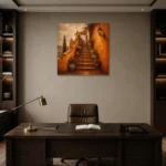 Premium Wall Art Kare Html Edition – CP-IB-AC-S-005 displayed in a contemporary gallery-inspired room
