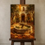 Premium Wall Art Dikey Html Edition – CP-IB-AC-V-001 displayed on a studio easel