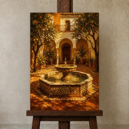 Premium Wall Art Dikey Html Edition – CP-IB-AC-V-001 displayed on a studio easel