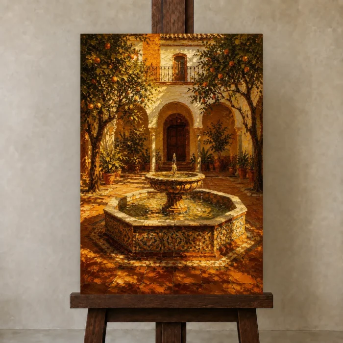 Premium Wall Art Dikey Html Edition – CP-IB-AC-V-001 displayed on a studio easel