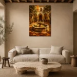 Premium Wall Art Dikey Html Edition – CP-IB-AC-V-001 presented in a sophisticated home setting