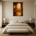 Premium Wall Art Dikey Html Edition – CP-IB-AC-V-003 showcased in an elegant minimalist interior