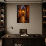 Premium Wall Art Dikey Html Edition – CP-IB-AC-V-004 displayed in a contemporary gallery-inspired room