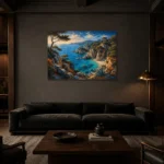 Premium Wall Art Yatay Html Edition – CP-IB-CB-H-001 shown in a warm modern interior