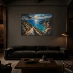 Premium Wall Art Yatay Html Edition – CP-IB-CB-H-003 shown in a warm modern interior
