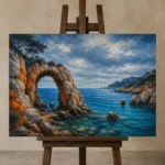 Premium Wall Art Yatay Html Edition – CP-IB-CB-H-005 displayed on a studio easel