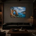 Premium Wall Art Yatay Html Edition – CP-IB-CB-H-005 shown in a warm modern interior